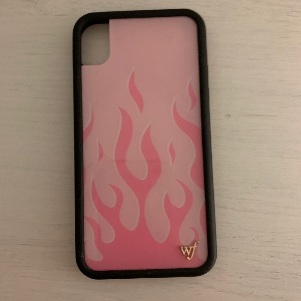 pink flame wildflower iphone xr case